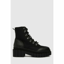 Schuh Black Adriana Chunky Hiker Boots