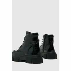 Schuh Black Captivate Croc Effect Boots -Schuh Shop unnamed file 1692