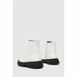 Schuh Cute Front Zip White Boots -Schuh Shop unnamed file 1707