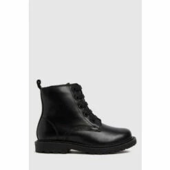 Schuh Black Creator Lace-Up Boots