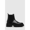 Schuh Avelina Black Leather Chunky Chelsea Boots -Schuh Shop unnamed file 1773