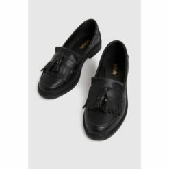 Schuh Black Lorri Leather Loafers -Schuh Shop unnamed file 184