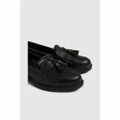 Schuh Black Lorri Leather Loafers -Schuh Shop unnamed file 185