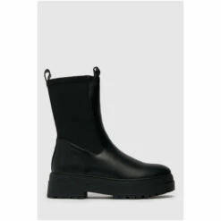 Schuh Black Amore High Cut Stretch Chunky Boots 5 Schuh Black Amore High Cut Stretch Chunky Boots -Schuh Shop unnamed file 1850