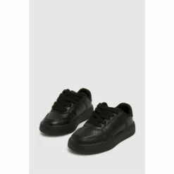 Schuh Black Mighty Lace Up Trainers -Schuh Shop unnamed file 1858