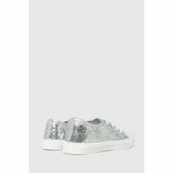 Schuh Silver Majestic Glitter Lace-Up Trainers -Schuh Shop unnamed file 1924