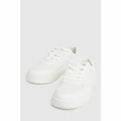 Schuh White Mighty Lace-Up Trainers -Schuh Shop unnamed file 1944