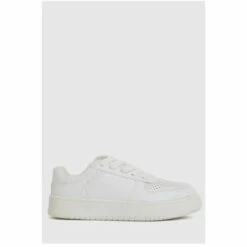 Schuh White Mighty Lace-Up Trainers -Schuh Shop unnamed file 1945