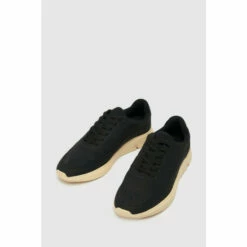 Schuh Wonder Lace Up Black Trainers -Schuh Shop unnamed file 1972