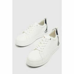 Schuh White Noa Lace Up Trainers 4 Schuh White Noa Lace Up Trainers -Schuh Shop unnamed file 2018