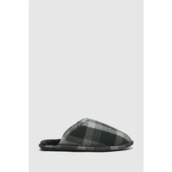 Schuh Grey Spencer Check Mules