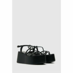 Schuh Sam Black Strappy Flatform Shoes -Schuh Shop unnamed file 228