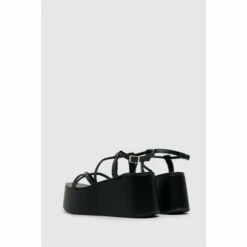 Schuh Sam Black Strappy Flatform Shoes -Schuh Shop unnamed file 229