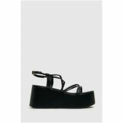 Schuh Sam Black Strappy Flatform Shoes -Schuh Shop unnamed file 231
