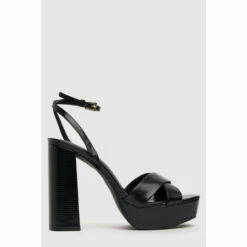 Schuh Black Skye Platform Black Lizard Shoes