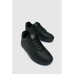 Schuh Mindy Black Lace Up Trainers -Schuh Shop unnamed file 259