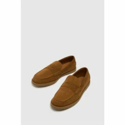 Schuh Tan Brown Payne Saddle Loafers -Schuh Shop unnamed file 265