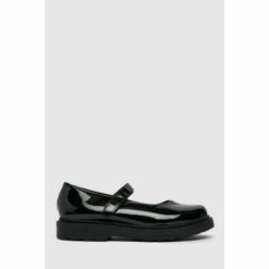 Schuh Youths Lagoon Patent Black Shoes