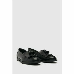 Schuh Wide Fit Compass Tassel Black Loafers -Schuh Shop unnamed file 283