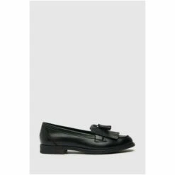 Schuh Wide Fit Compass Tassel Black Loafers -Schuh Shop unnamed file 286
