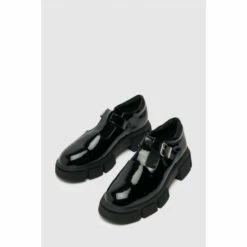 Schuh Black Logic Chunky Patent Shoes -Schuh Shop unnamed file 290