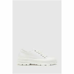 Schuh White Nemo Canvas Lace Up Trainers -Schuh Shop unnamed file 351