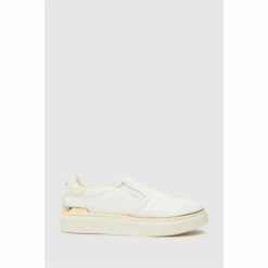 Schuh Neve Hardware White Slip Ons