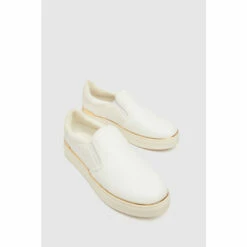 Schuh Neve Hardware White Slip Ons -Schuh Shop unnamed file 360