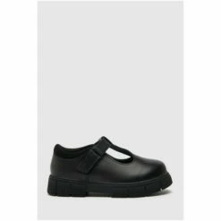 Schuh Wide Fit Loopy Black Leather T-Bar Shoes -Schuh Shop unnamed file 376
