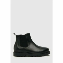 Schuh Black Clever Leather Shoes