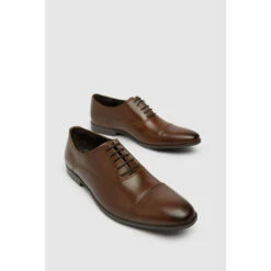 Schuh Mens Brown Rome Toe Cap Oxfords -Schuh Shop unnamed file 424