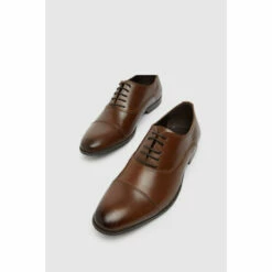 Schuh Mens Brown Rome Toe Cap Oxfords -Schuh Shop unnamed file 425