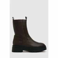 Schuh Brown Amore High Cut Stretch Boots