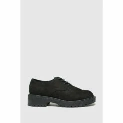 Schuh Black Leona Chunky Lace Up Shoes