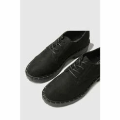 Schuh Black Leona Chunky Lace Up Shoes -Schuh Shop unnamed file 465