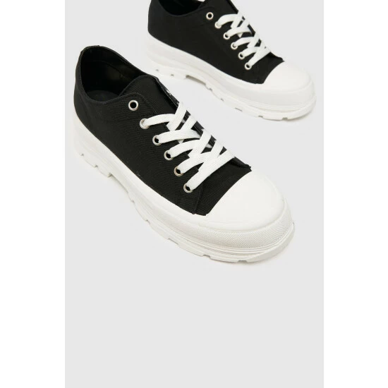 unnamed-file-483.jpg Schuh Black Nemo Canvas Lace Up Trainer -Schuh Shop unnamed file 483