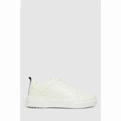 Schuh White Nika Chunky Lace-Up Shoes