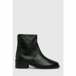 Schuh Black The Edit Peony Leather Shoes