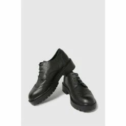 Schuh Black Lois Leather Lace-Up Brogues -Schuh Shop unnamed file 555