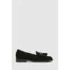 Schuh Black Lizbeth Suede Tassel Loafers -Schuh Shop unnamed file 578