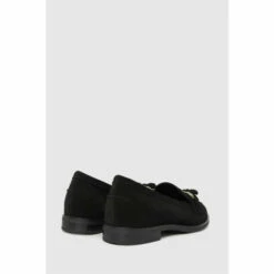 Schuh Black Lizbeth Suede Tassel Loafers -Schuh Shop unnamed file 580