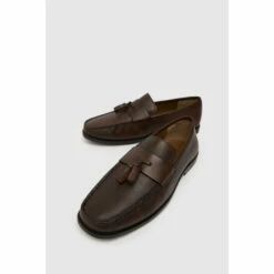 Schuh Rich Square Toe Brown Loafers -Schuh Shop unnamed file 591