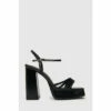 Schuh Black Skylar Snake Square Toe Heels 1 Schuh Black Skylar Snake Square Toe Heels -Schuh Shop unnamed file 613