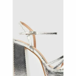 Schuh Silver Skylar Snake Square Toe Heels -Schuh Shop unnamed file 619