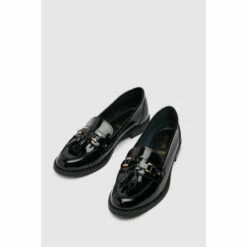 Schuh Liv Patent Tassel Black Loafers -Schuh Shop unnamed file 636