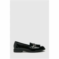 Schuh Liv Patent Tassel Black Loafers -Schuh Shop unnamed file 637