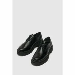 Schuh Lorin Leather Lace Up Black Brogues -Schuh Shop unnamed file 665