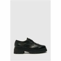 Schuh Lorin Leather Lace Up Black Brogues -Schuh Shop unnamed file 667