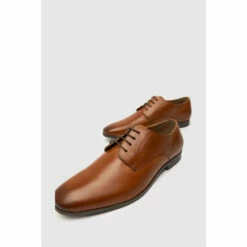 Schuh Ramon Tan Leather Derby Shoes -Schuh Shop unnamed file 671