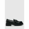 Schuh Black Loz Chunky Pu Loafers